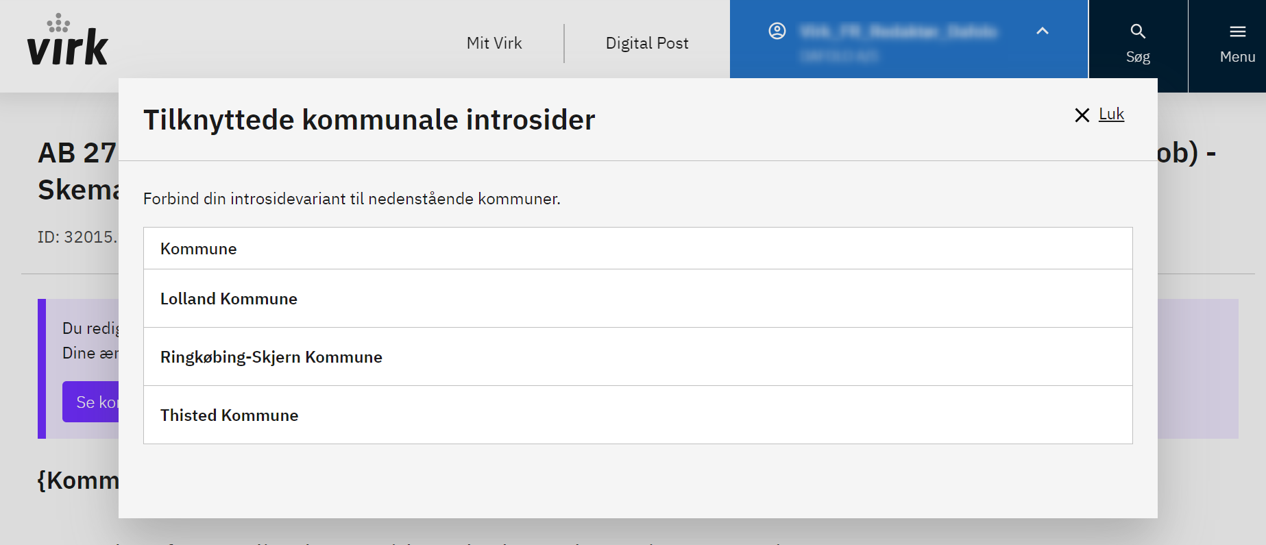 liste over kommuner